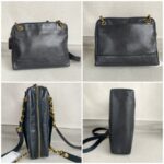 Chanel Vintage Shoulder Bag Black Grained Calfskin with Gold Hardware #ROSC-1 - Image 2