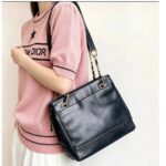 Chanel Vintage Shoulder Bag Black Grained Calfskin with Gold Hardware #ROSC-1 - Image 38