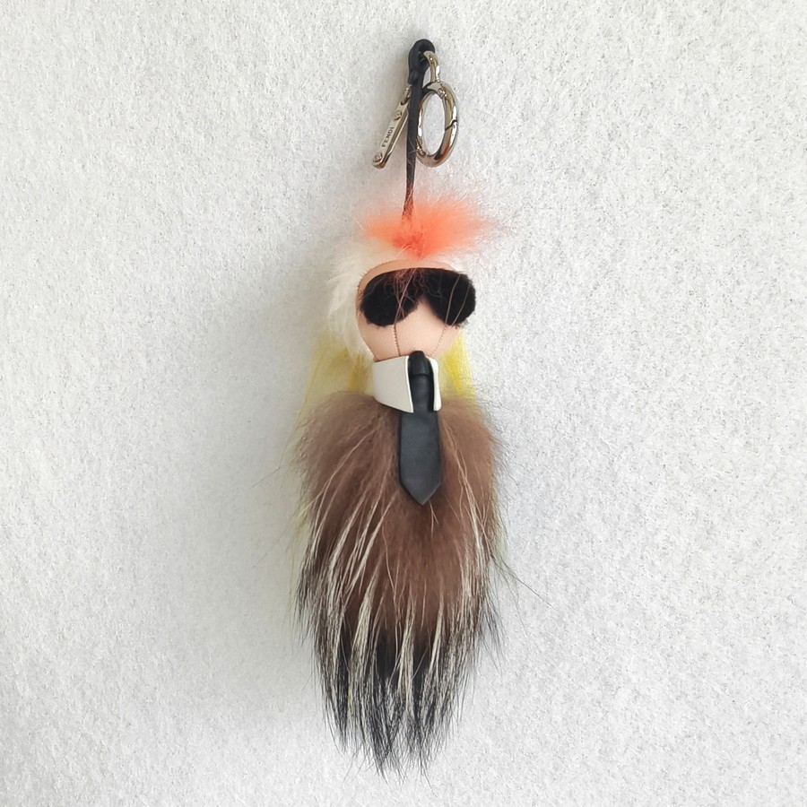 Fendi Mini Karlito Bag Charm and Silver Hardware #ROTR-2