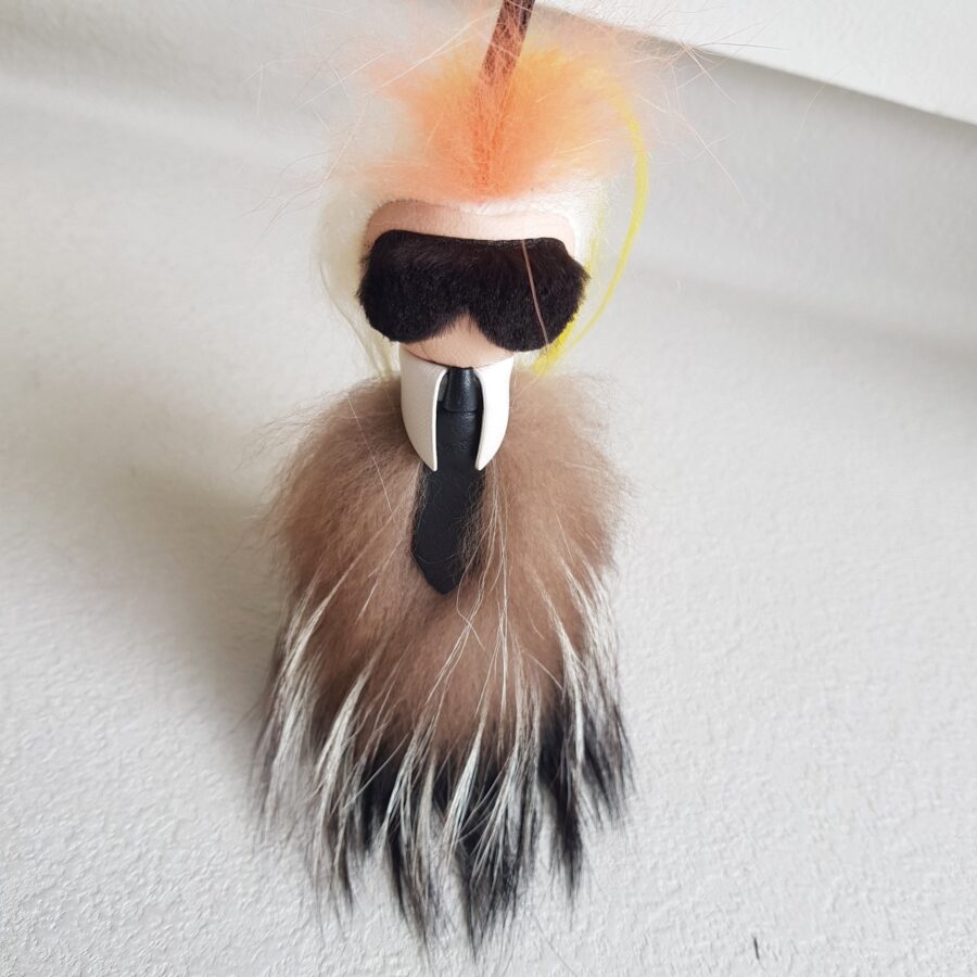 Fendi Mini Karlito Bag Charm and Silver Hardware #ROTR-2