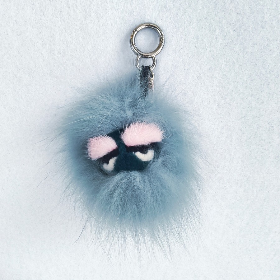 Fendi Monster Bag Charm and Silver Hardware #ROTR-3