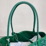 Goyard Anjou Mini Green Goyardine Canvas/Calfskin with Silver Hardware #ROLE-1 - Image 14