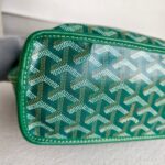 Goyard Anjou Mini Green Goyardine Canvas/Calfskin with Silver Hardware #ROLE-1 - Image 9