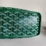 Goyard Anjou Mini Green Goyardine Canvas/Calfskin with Silver Hardware #ROLE-1 - Image 10