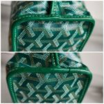 Goyard Anjou Mini Green Goyardine Canvas/Calfskin with Silver Hardware #ROLE-1 - Image 12