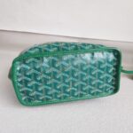 Goyard Anjou Mini Green Goyardine Canvas/Calfskin with Silver Hardware #ROLE-1 - Image 5