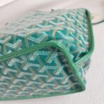 Goyard Anjou Mini Green Goyardine Canvas/Calfskin with Silver Hardware #ROLE-1 - Image 7