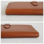 Hermes Bearn Long Wallet Brown Calfskin with Palladium Plated Hardware Bag #ROTO-39 - Image 8