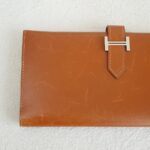 Hermes Bearn Long Wallet Brown Calfskin with Palladium Plated Hardware Bag #ROTO-39 - Image 3