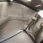 Hermes Birkin 35 Etoupe Clemence Leather with Palladium Plated Hardware #ROOO-1 - Image 41
