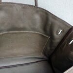 Hermes Birkin 35 Etoupe Clemence Leather with Palladium Plated Hardware #ROOO-1 - Image 40