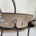 Hermes Birkin 35 Etoupe Clemence Leather with Palladium Plated Hardware #ROOO-1 - Image 30
