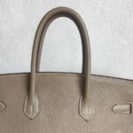 Hermes Birkin 35 Etoupe Clemence Leather with Palladium Plated Hardware #ROOO-1 - Image 25
