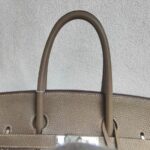 Hermes Birkin 35 Etoupe Clemence Leather with Palladium Plated Hardware #ROOO-1 - Image 24