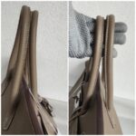 Hermes Birkin 35 Etoupe Clemence Leather with Palladium Plated Hardware #ROOO-1 - Image 28