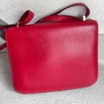Hermes Constance lll 18cm Mini Red Swift Leather with Palladium Plated Hardware #ROSE-3 - Image 6