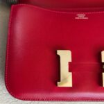 Hermes Constance lll 18cm Mini Red Swift Leather with Palladium Plated Hardware #ROSE-3 - Image 24