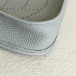 Hermes Evelyne Amazone 16cm Gris Meyer Clemence Leather with Palladium Plated Hardware #RREU-1 - Image 7