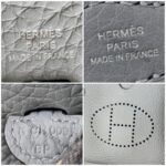 Hermes Evelyne Amazone 16cm Gris Meyer Clemence Leather with Palladium Plated Hardware #RREU-1 - Image 12