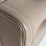 Hermes Garden Party 30cm Etoupe Negonda Leather with Palladium Hardware #ROSK-2 - Image 13