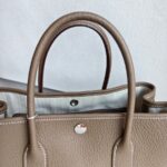 Hermes Garden Party 30cm Etoupe Negonda Leather with Palladium Hardware #ROSK-2 - Image 16