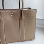 Hermes Garden Party 30cm Etoupe Negonda Leather with Palladium Hardware #ROSK-2 - Image 4