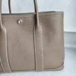 Hermes Garden Party 30cm Etoupe Negonda Leather with Palladium Hardware #ROSK-2 - Image 6