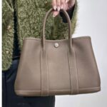 Hermes Garden Party 30cm Etoupe Negonda Leather with Palladium Hardware #ROSK-2 - Image 33