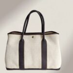Hermes Garden Party 36cm Brown/Beige Canvas with Leather and Palladium Hardware #ROYR-1