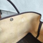 Hermes Garden Party 36cm Brown/Beige Canvas with Leather and Palladium Hardware #ROYR-1 - Image 24