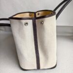 Hermes Garden Party 36cm Brown/Beige Canvas with Leather and Palladium Hardware #ROYR-1 - Image 8
