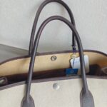 Hermes Garden Party 36cm Brown/Beige Canvas with Leather and Palladium Hardware #ROYR-1 - Image 16