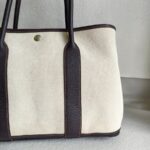 Hermes Garden Party 36cm Brown/Beige Canvas with Leather and Palladium Hardware #ROYR-1 - Image 4