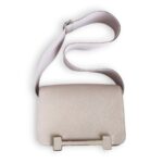 Hermes Geta Mauve Pink Mysore Goatskin with Palladium Hardware #RREU-2