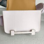 Hermes Geta Mauve Pink Mysore Goatskin with Palladium Hardware #RREU-2 - Image 24