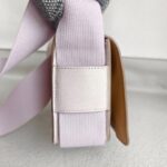 Hermes Geta Mauve Pink Mysore Goatskin with Palladium Hardware #RREU-2 - Image 8
