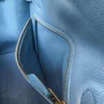 Hermes Kelly Sellier 25cm Blue Epsom Leather with Gold Plated Hardware Bag #ROSE-1 - Image 32