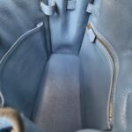 Hermes Kelly Sellier 25cm Blue Epsom Leather with Gold Plated Hardware Bag #ROSE-1 - Image 41
