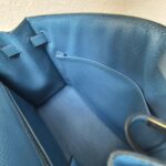 Hermes Kelly Sellier 25cm Blue Epsom Leather with Gold Plated Hardware Bag #ROSE-1 - Image 38