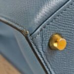 Hermes Kelly Sellier 25cm Blue Epsom Leather with Gold Plated Hardware Bag #ROSE-1 - Image 17
