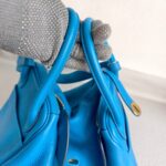 Hermes Lindy 30CM Blue Clemence Leather with Palladium-plated Hardware #ROOR-1 - Image 17