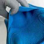 Hermes Lindy 30CM Blue Clemence Leather with Palladium-plated Hardware #ROOR-1 - Image 23