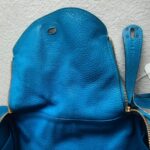 Hermes Lindy 30CM Blue Clemence Leather with Palladium-plated Hardware #ROOR-1 - Image 30