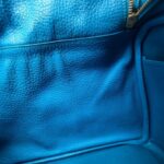 Hermes Lindy 30CM Blue Clemence Leather with Palladium-plated Hardware #ROOR-1 - Image 34