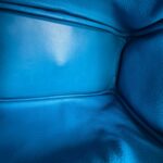 Hermes Lindy 30CM Blue Clemence Leather with Palladium-plated Hardware #ROOR-1 - Image 36