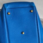 Hermes Lindy 30CM Blue Clemence Leather with Palladium-plated Hardware #ROOR-1 - Image 12