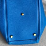 Hermes Lindy 30CM Blue Clemence Leather with Palladium-plated Hardware #ROOR-1 - Image 11
