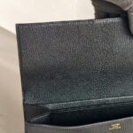Hermes Medor Clutch 23 Black Mysore Goatskin with Gold Hardware #ROSE-4 - Image 13