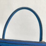 Hermes Vintage Bolide 31cm Blue Ardennes Leather with Gold-plated Hardware #ROOR-2 - Image 23