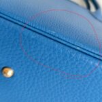 Hermes Vintage Bolide 31cm Blue Ardennes Leather with Gold-plated Hardware #ROOR-2 - Image 15